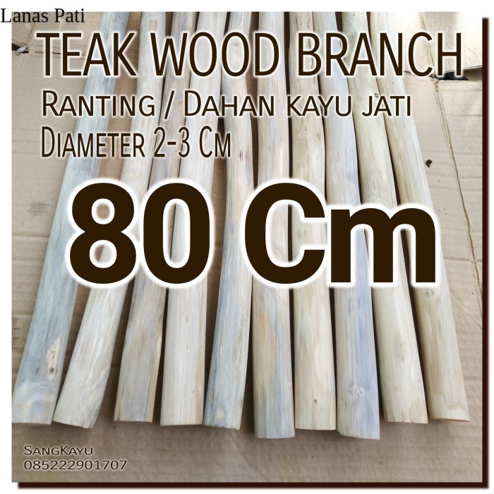 

Macrame teak wood Branch 80 Cm dahan ranting kayu jati bahan craft dek XD2