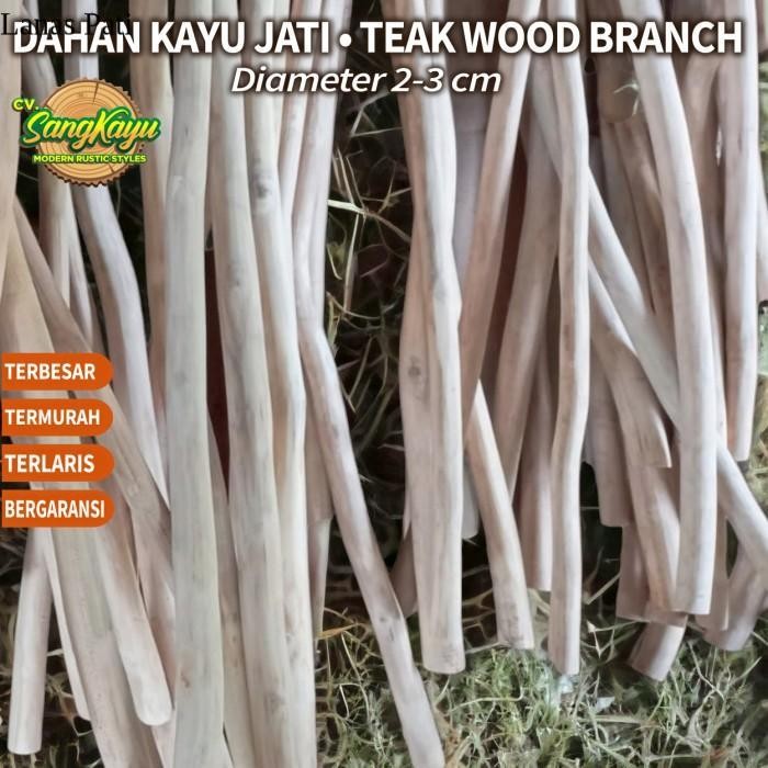 

Macrame 2-3x70Cm Dahan ranting kayu jati teak wood baha craft dekorasi - 60 cm, Dihaluskan - 60 cm, Dihaluskan XD6