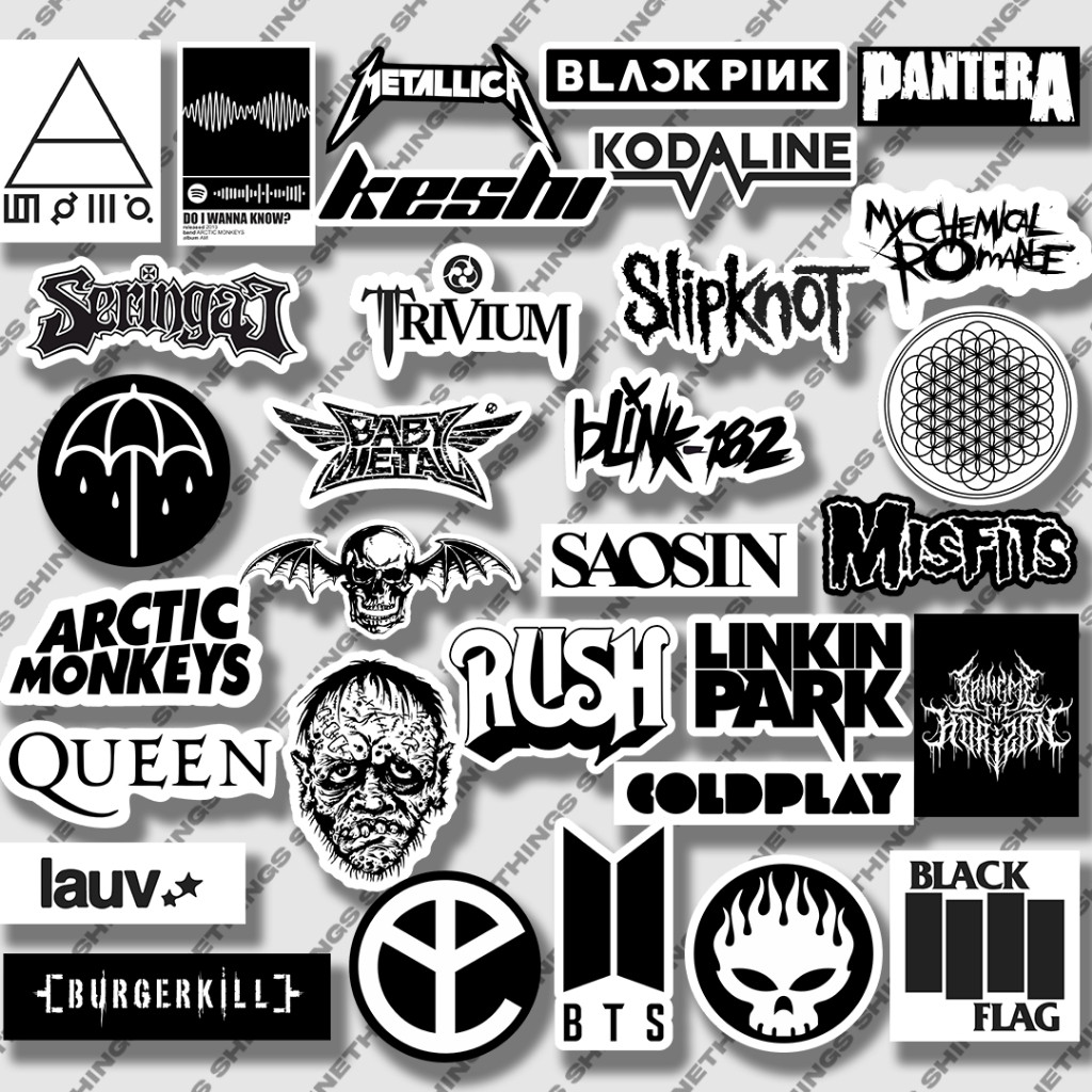 Stiker Music Hype Sticker Tumblr, Helm, Laptop | Sticker Bring me the Horizon Vynil Waterproof