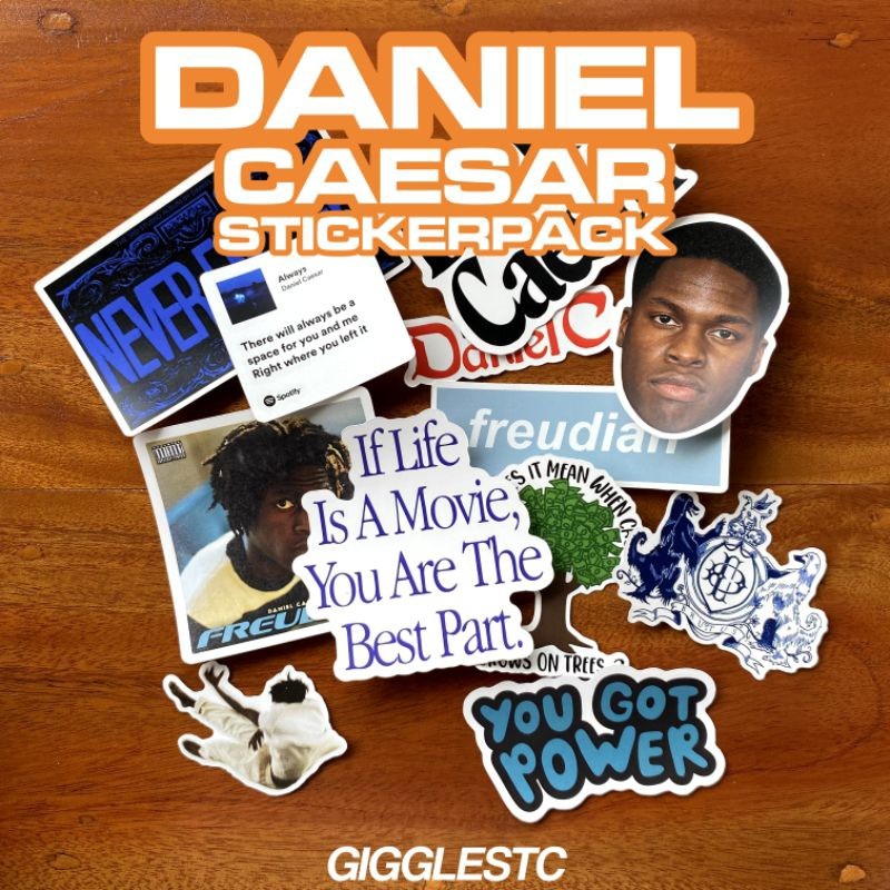 

Sticker DANIEL CAESAR Vynil Waterproof (Laminasi)