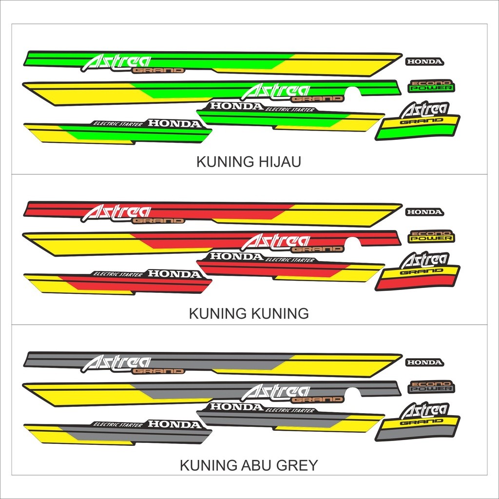 Striping Astrea Grand Variasi | Stiker Astrea Grand | Motif Klasik Original