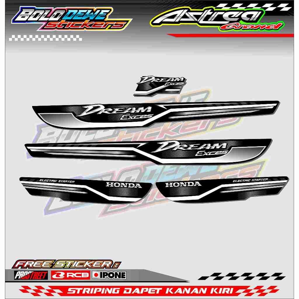 Striping Variasi Astrea Honda Grand / Sticker List Motor Honda Astrea Grand
