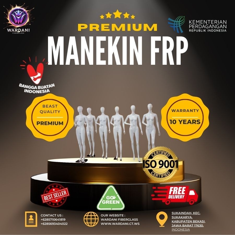 Manekin Full Body GOLD Gaya Duduk | Full Body Wanita Fiberglass Jari Karet | Manekin Wanita Jari Imp
