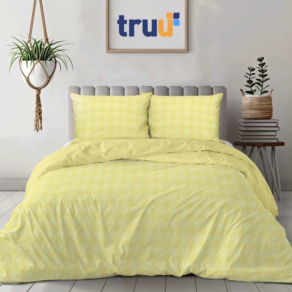 TRUU Bed Cover Eksklusif Herringbone Yellow TR.BC042