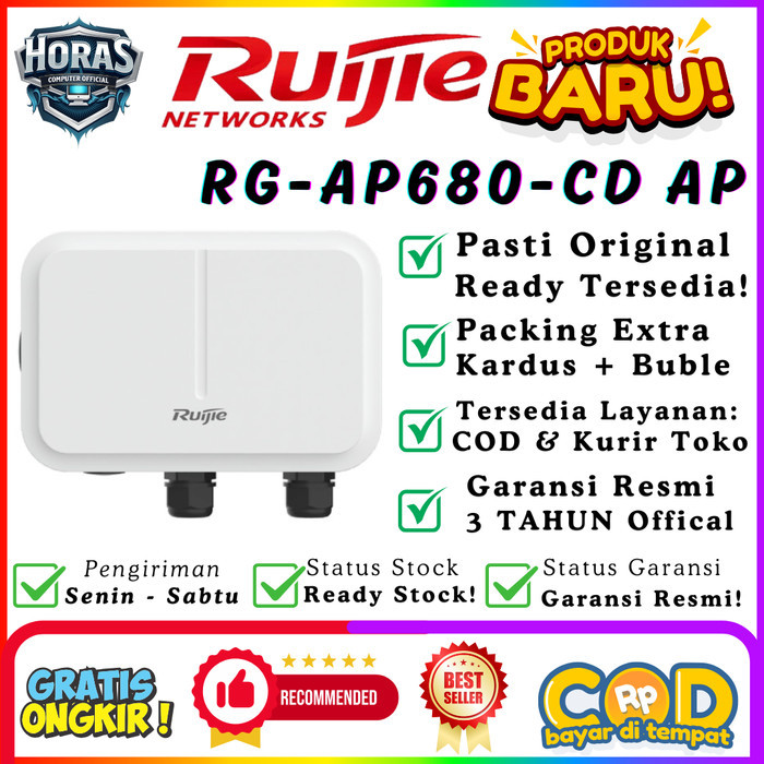 Ruijie RG-AP680-CD Wi-Fi 6 Dual Band 1Gbps Optical High Power Access Point