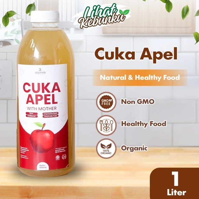 

ALAMEE Cuka Apel With Mother Apple Cider Vinegar Original Organik Vinega Sari Buah 1000ml LIHAT KEBUNKU