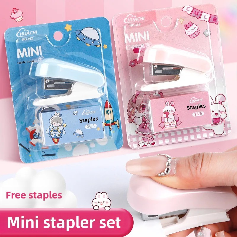 

Mini Suit Stapler Student Specific Long Lasting High Aesthetic Value Effort Saving Cartoon Cute Stapler Office School Supplies