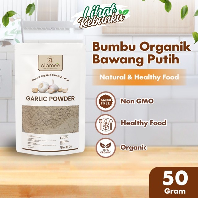 

ALAMEE Bubuk Bawang Putih Ground Garlic Powder Bumbu Dapur Organik Instan Asli Tanpa Campuran 50gr LIHAT KEBUNKU