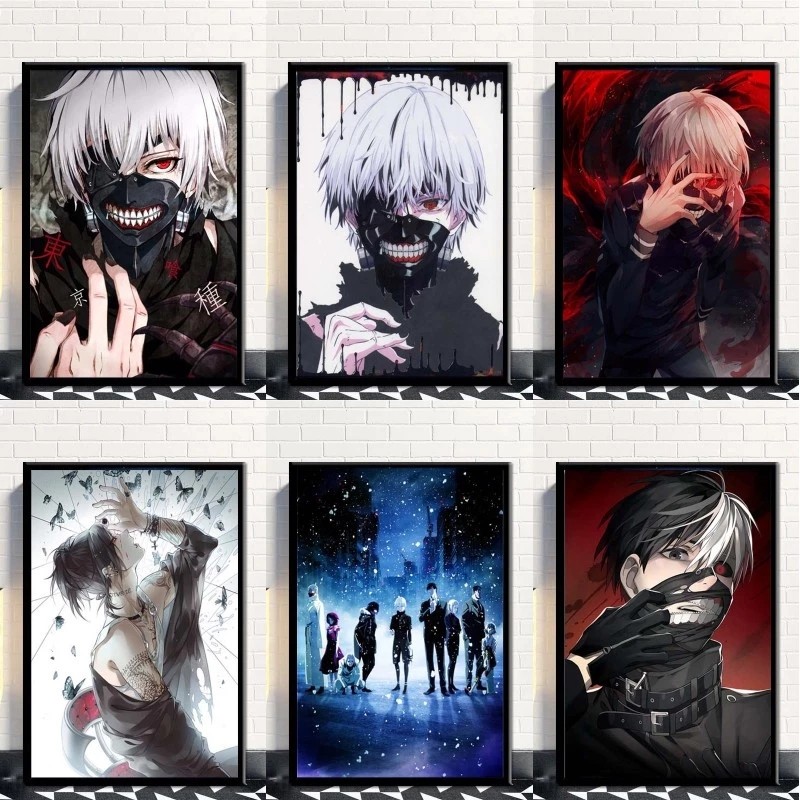 

60X75cm Oil Painting By Numbers Japanese Anime Kaneki Ken Tokyo Ghoul DIY Paint By Numbers On Canvas Panda Home Decor