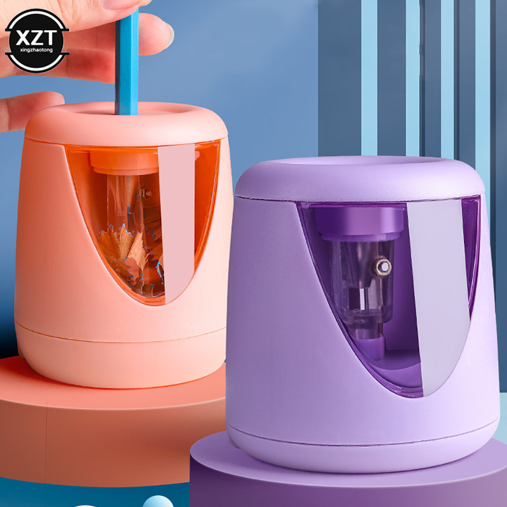 

Creative Electric Automatic Pencil Sharpener with Battery Student Pencil Sharpener Multi-functional Electric Pencil Sharpener