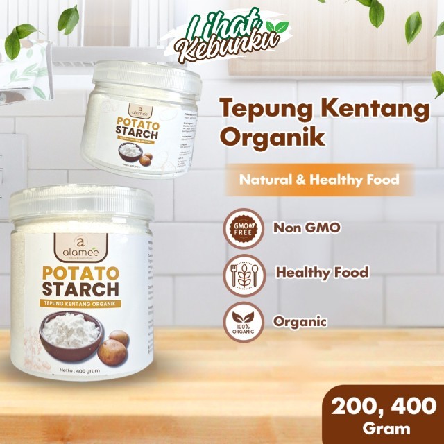 

ALAMEE Tepung Kentang Potato Starch Kue Organik Premium Halus Gluten Free LIHAT KEBUNKU