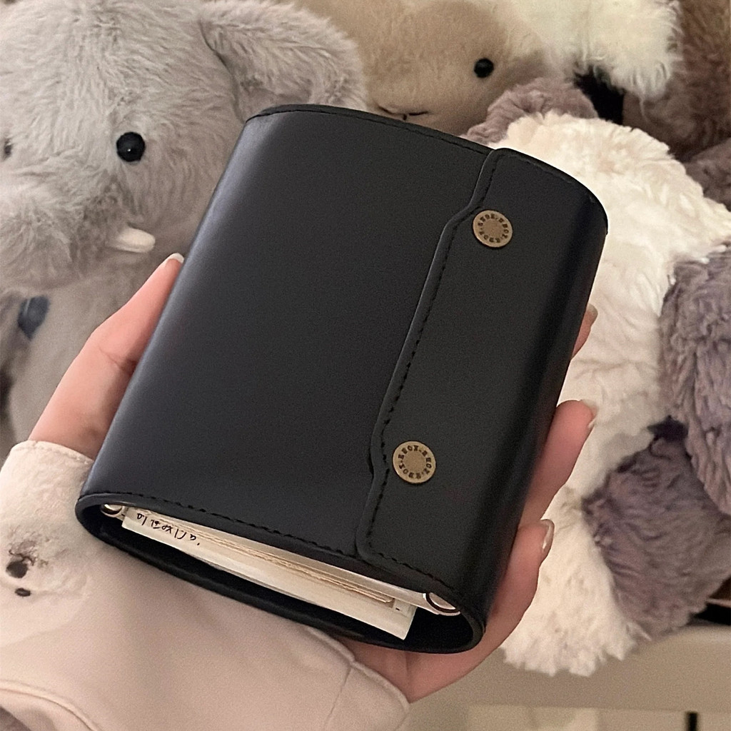 

Classic Black M5 Notebook Three Fold Blank Loose Leaf Notebook Suitable For Students To Keep Study Records As A Notebook