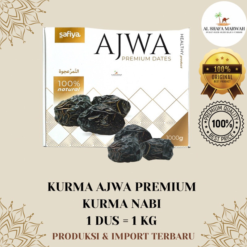 

Kurma Ajwa Premium 1 Kg Kurma Nabi | Ajwa Safiya 1 Kg
