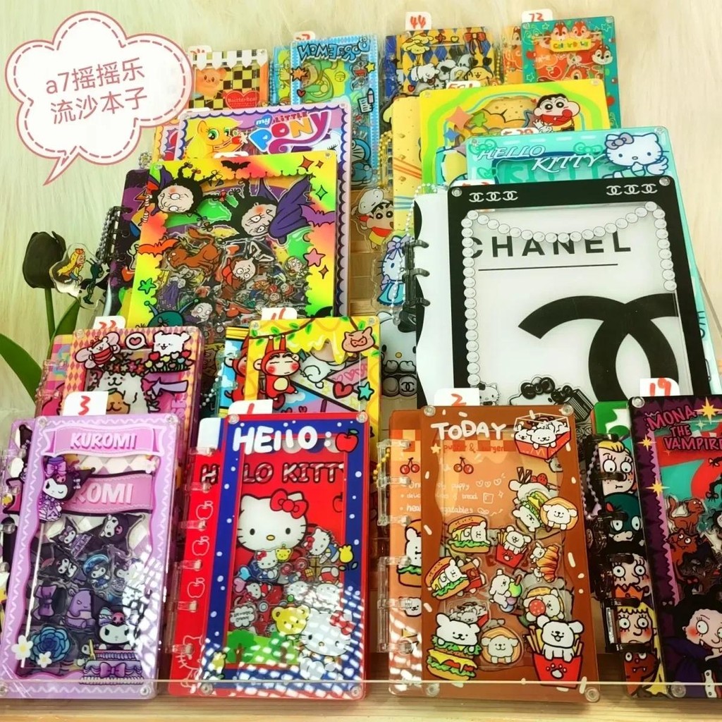 

Various Japanese Cartoon Animation Kt Shake Acrylic Notebook Detachable Cartoon Interest Diy Notepad Surprise Friend Gift