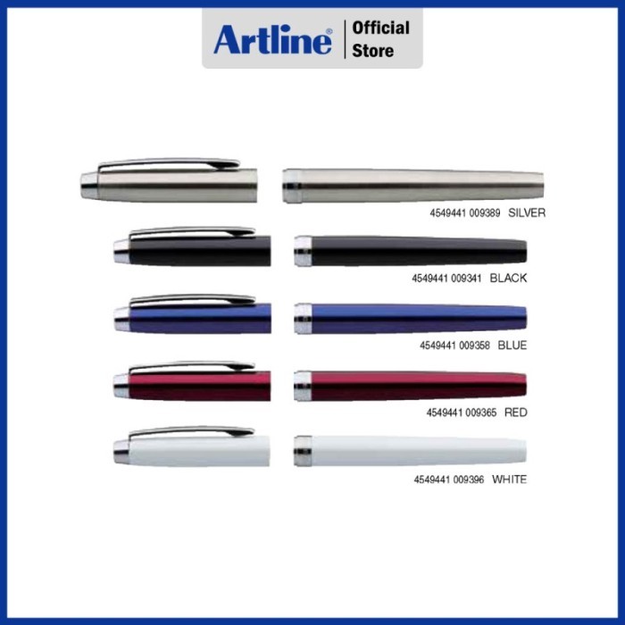 

[N E W] PULPEN ARTLINE SIGNATURE ROLLER BALL PEN 0.7MM EKSG-4400RF - Tinta Black, Body Blue