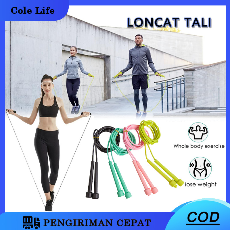 Skipping Portable Active PVC/Lompat Tali Alat Olahraga / Jump Rope Speed Active Sport/Tali Lompat PV