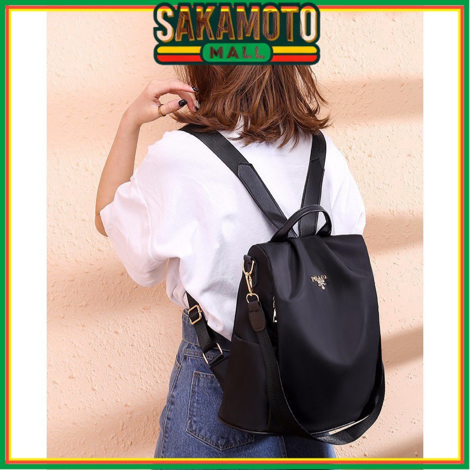 TAS RANSEL BACKPACK ANTI AIR KULIAH FASHION WANITA KOREA PUNGGUNG NEVADA  SEKOLAH