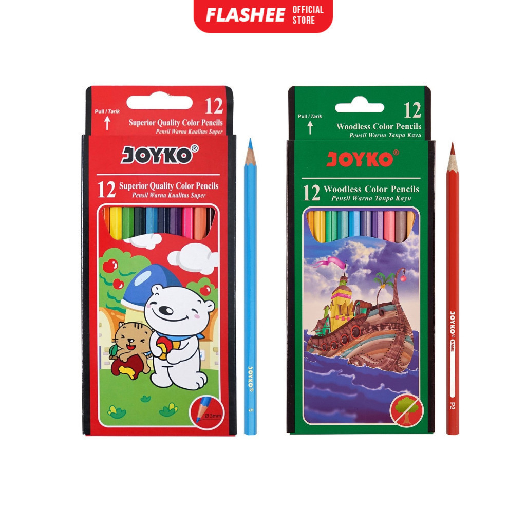 

Joyko Pensil Warna 12 Panjang Pensil Gambar