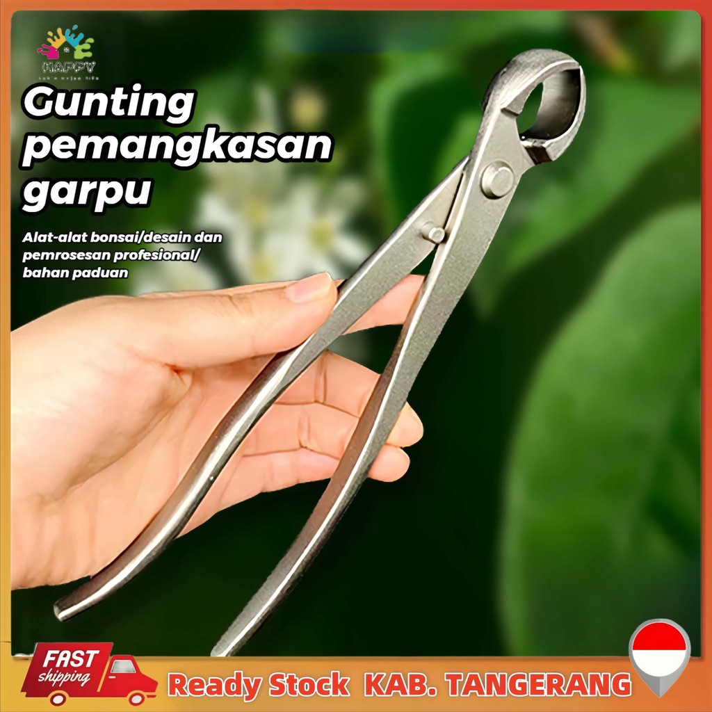Gunting Dahan Pemotong Catok Bonsai Cembung 21cm Cabang Pohon Berkebun Tanaman Hias