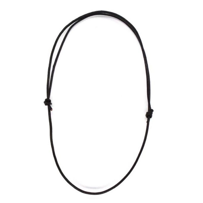 READY STOCK SIAP KRIM || BISA COD||LJP ACCECORIS ||Kalung Tali Hitam Korea || Kalung Tali Bandul War