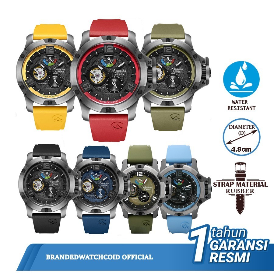 FLASH SALE Alexandre Christie AC 6295 Jam Tangan Alexander Christie Pria Original Diameter 4,8 cm