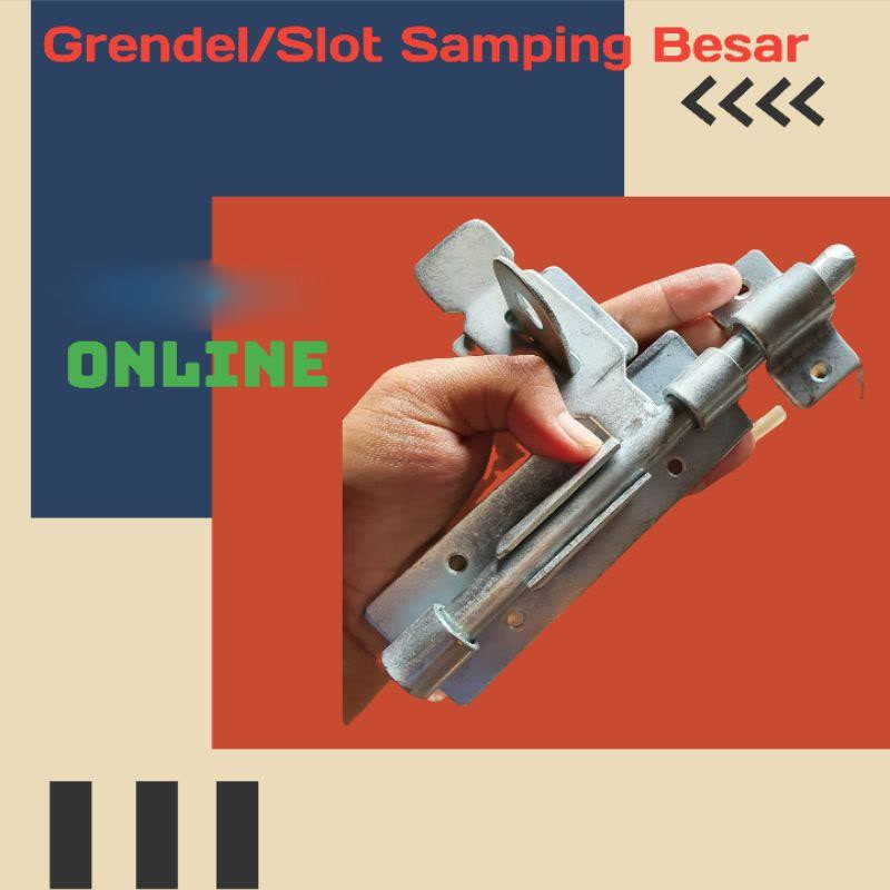Grendel pagar besi gembok, slot samping pintu, gebyog,pagar,TRALIS