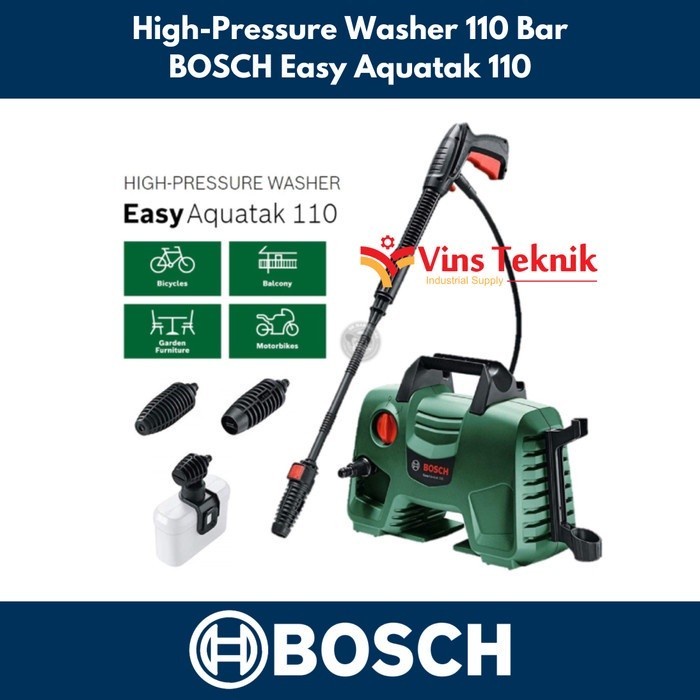 Bosch Easy Aquatak 110 Alat Cuci Mobil Steam Jet Cleaner 110 Bar
