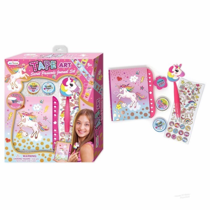 

TAPE ART SECRET PASSCODE JOURNAL SET - DIARY LOCK SET