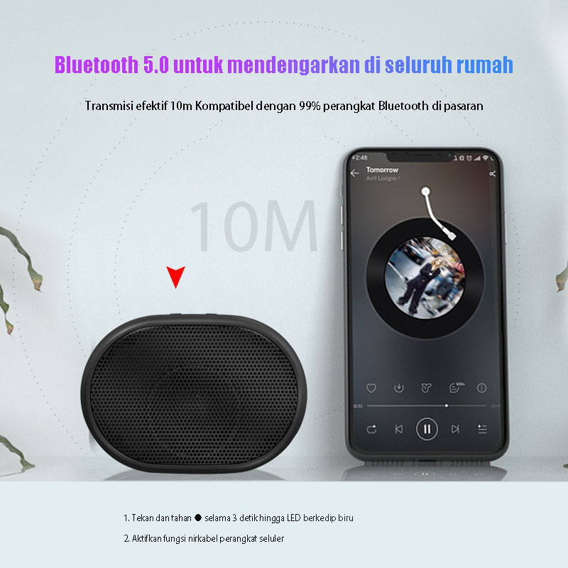 B62 Speaker Bluetooth Nirkabel TWS Terhubung Subwoofer Mini Portable Bluetooth Speaker Kecil