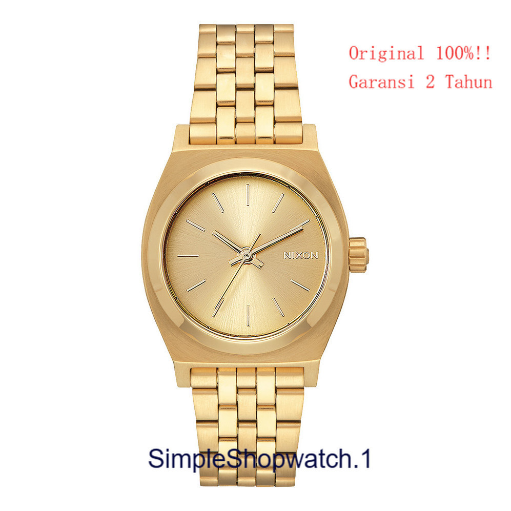 Original 100% NIXON A1130502 MEDIUM TIME TELLER ALL GOLD Garansi resmi 2 Tahun