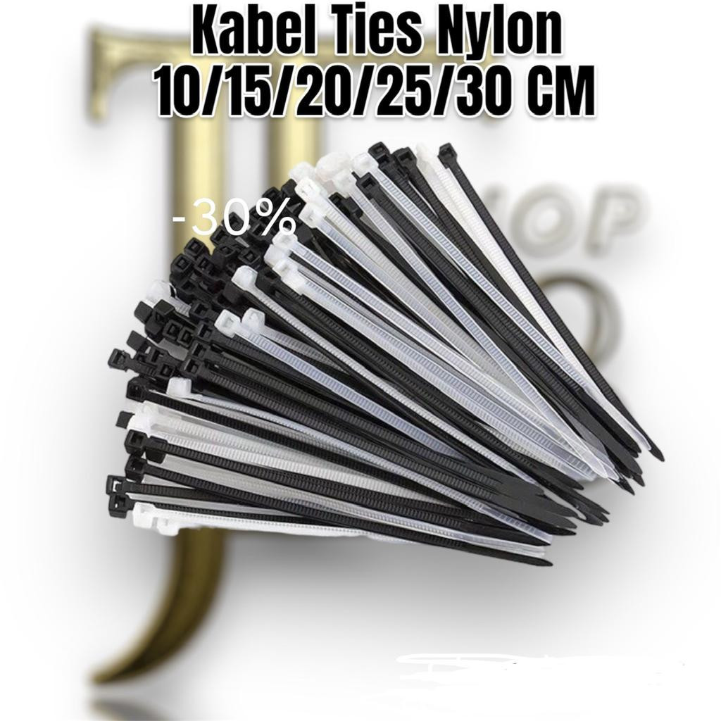 

Kabel Ties Kabel Pengikat 10cm/15cm/20cm/25cm/30cm Isi 100Pcs