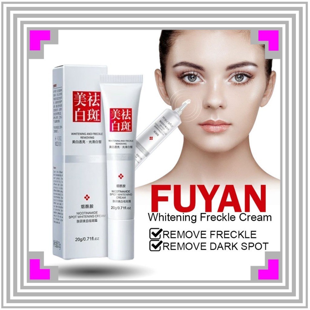 FUYAN Cream Penghilang Flek Hitam Nicotinamide Spot Whitening Cream 20g