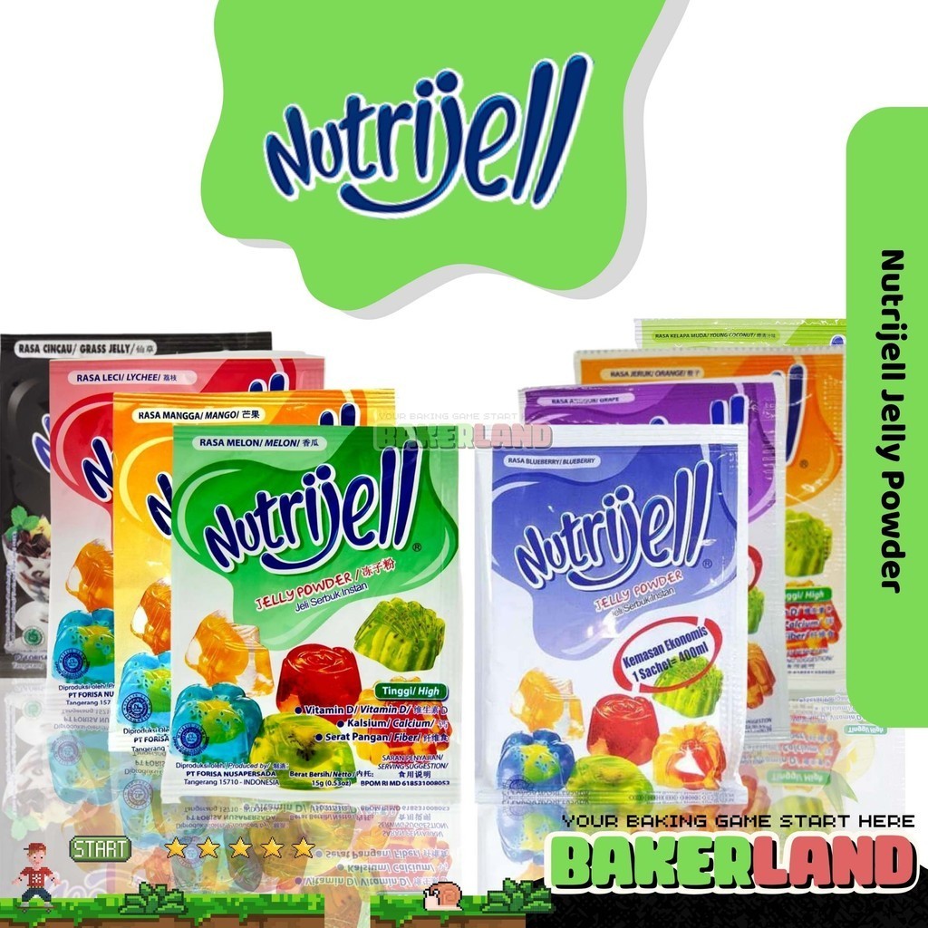 

Nutrijell Jelly Powder / Jelly Powder / Agar agar Nutrijell / Jelly Nutrijell / Agar Nutrijell