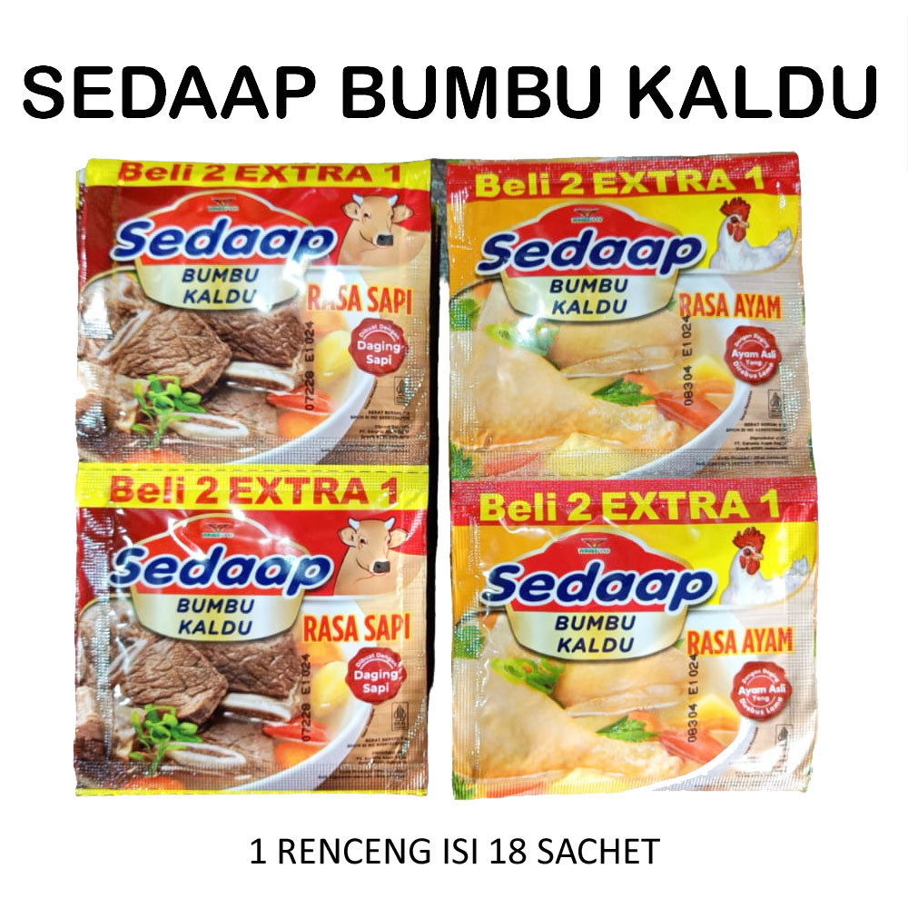 

SEDAAP BUMBU KALDU RENCENG ISI 18SACHET By Toko Dunia Variasi Surabaya