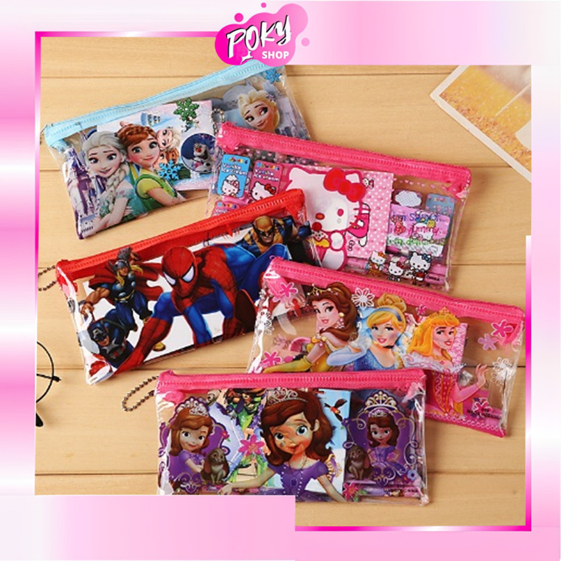 

POKY - S5999 Alat Tulis Kartun Lucu Set 6 in 1 / Stationery Study Set Murah Karakter / Set Perlengkapan Sekolah Anak 6 in 1