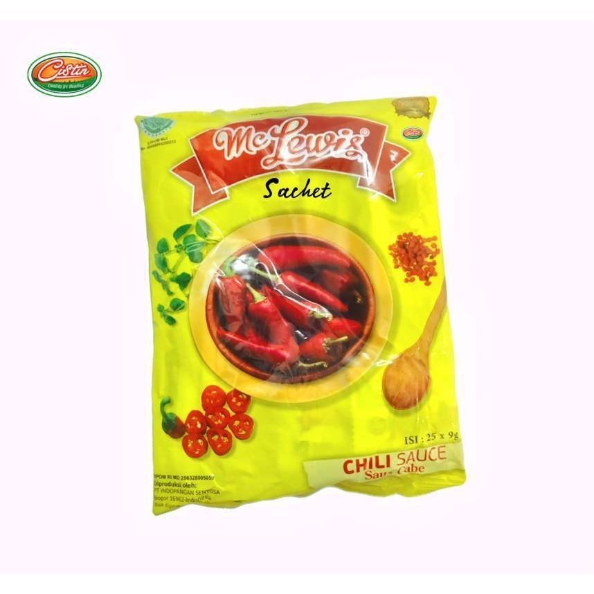 

g sambal sachet mc Lewis Chili sauce