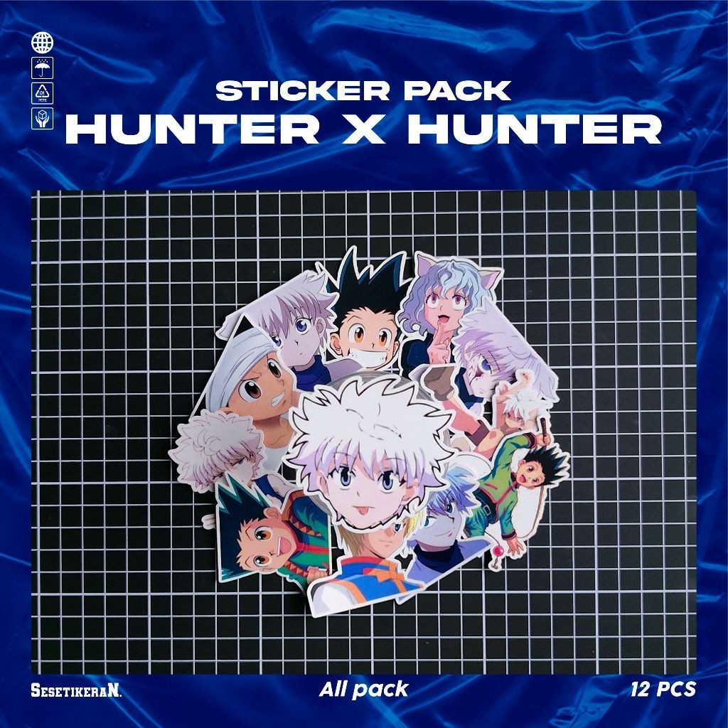 

COD✨ Sesetikeran Pack Anime Hunter X Hunter Lucu Sticker Cute Keren Untuk Koper Laptop Skateboard