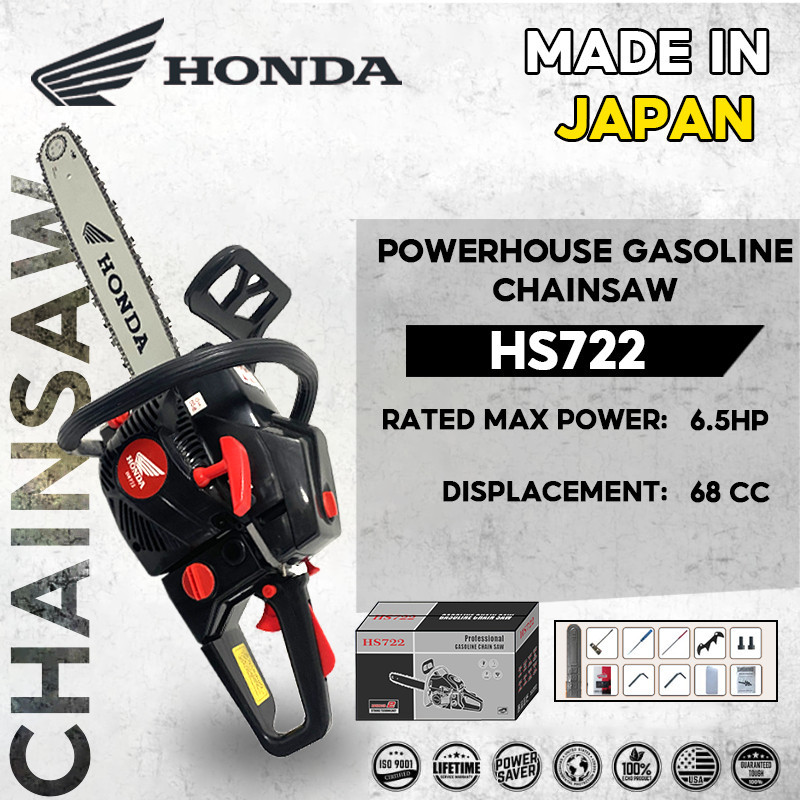 HONDA 20/22/24 INCH Chain Saw Teknologi Japan Professional Tebang Senso Alat Pemotong Kayu / Mesin Potong Kayu / Gergaji Mesin / Gergaji Mesin Min