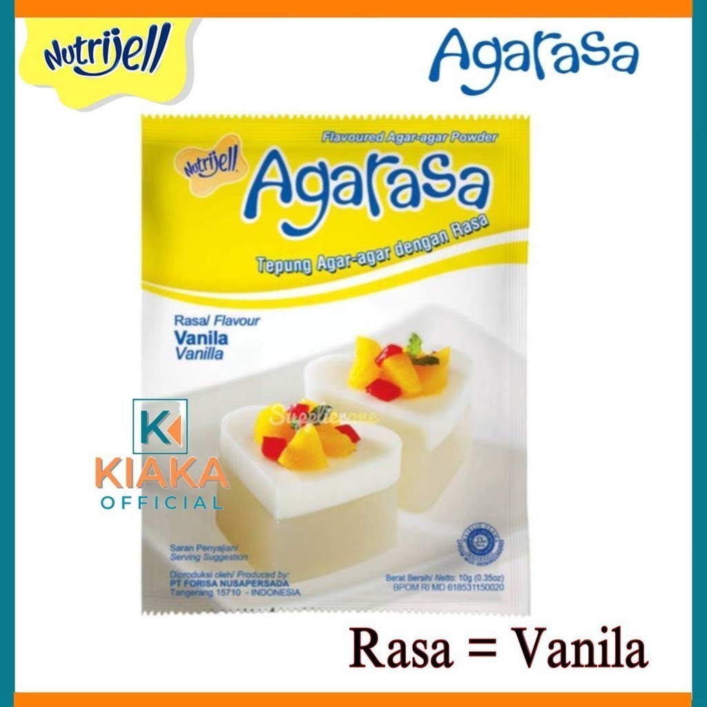 

AGARASA By Nutrijel 10gr Rasa Vanila Tepung Agar Pudding Vanilla Ekonomis