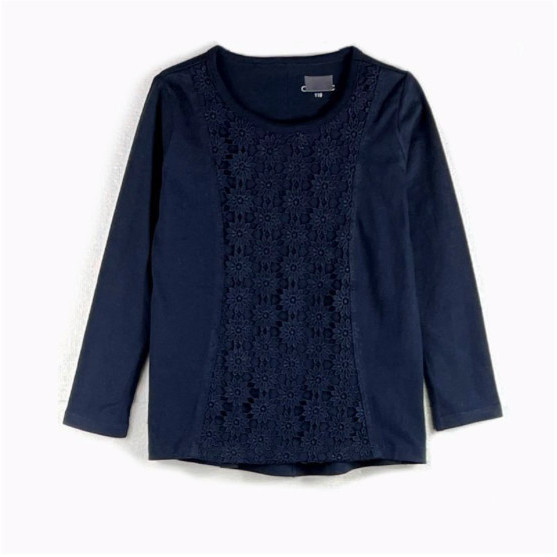 BAJU KAOS ELFINDOLL CLASSIC FLOWERS NAVY ANAK PEREMPUAN