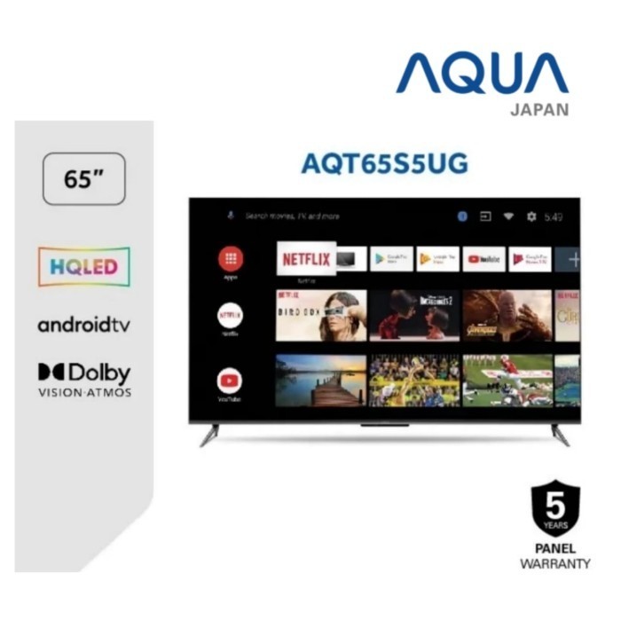 AQUA AQT65S5UG / 65S5UG 4k ANDROID TV 65 inch
