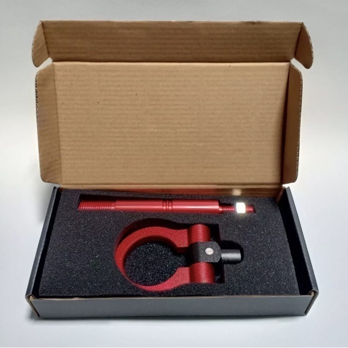 Towing Hook Derek Jazz Brio Merah + Towing Strap Kain Merah - Hitam Sparco