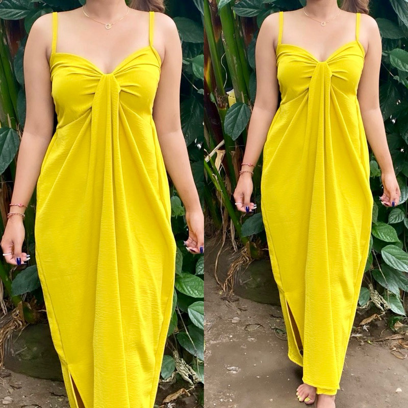 DRESS ALMA PANJANG CRINGKLE AIRFLOW / DRESS KERUT PANJANG AIRFLOW BALI / DRESS WANITA SEXY/DRESS PAN