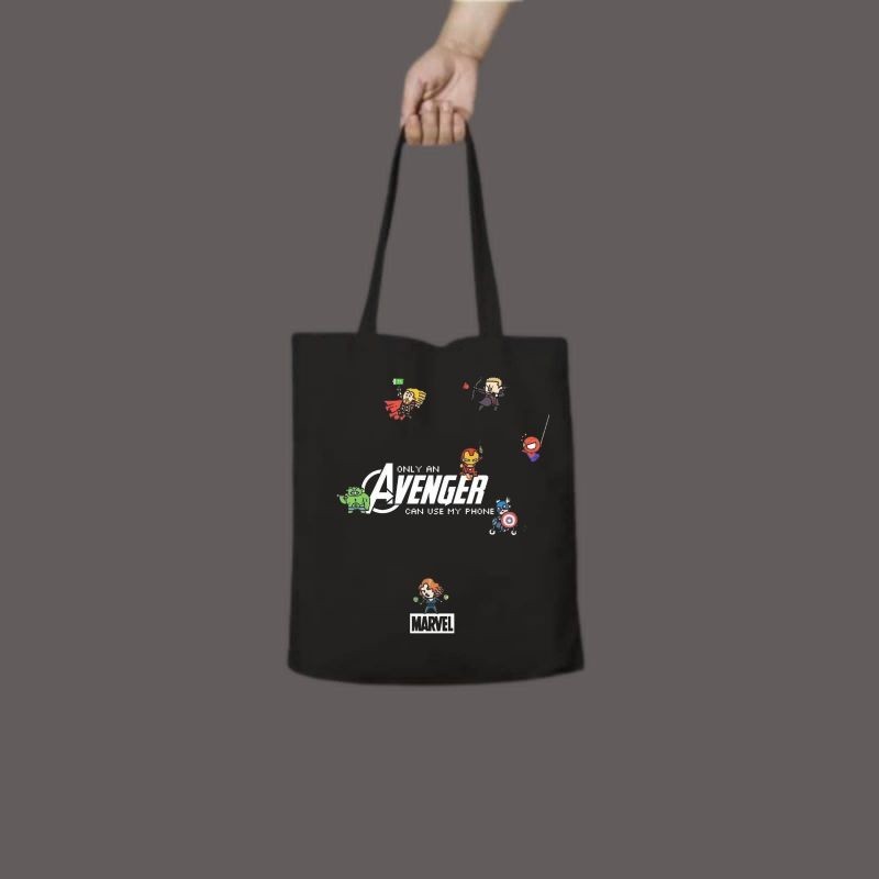 tote bag AVENGERS / tote bag resleting / tote bag pria / tote bag wanita / tas tote bag MARVEL / tot