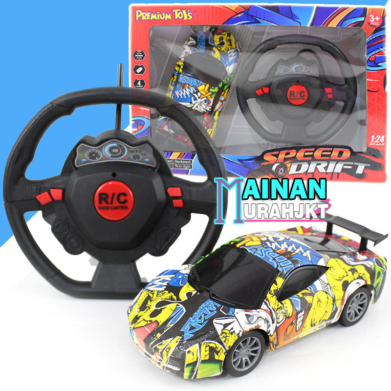 RV53ES FIGUREANS MAINAN ANAK MURAH MOBIL RC DRIFT STEERING PR-17675 MAINAN ANAK SETIRAN MOBIL REMOTE CONTROL DRIFTING RACER