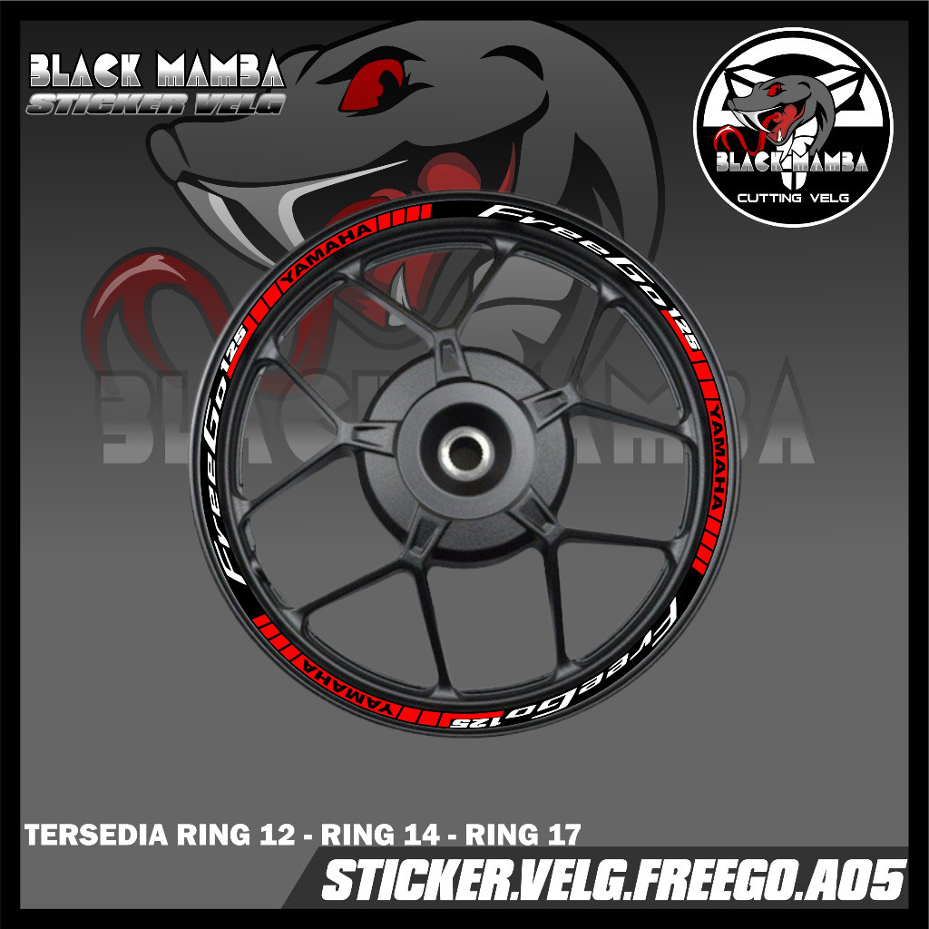 STICKER VELG FREEGO  - STIKER LIS LIST VARIASI BAN/VELG FREEGO A05