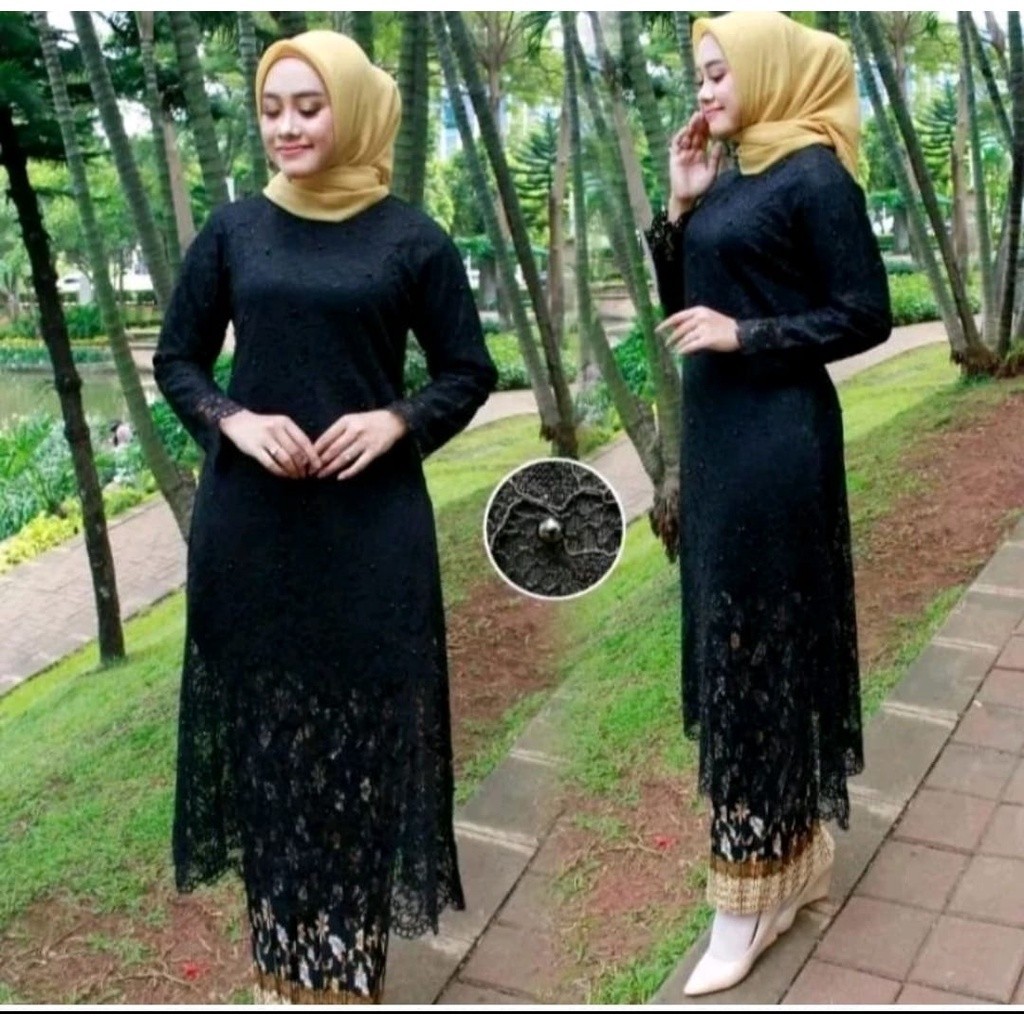 KAIN LEMBUT HALUS ADEM TEBAL / Setelan Kebaya Pesta Terlaris//Set Tunik Brokat Harga Promo//Setelan 