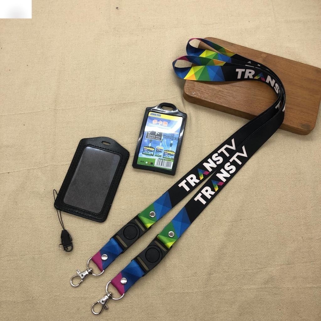 

TRANS TV LANYARD ID CARD TALI ID CARD LOGO TRANSTV PRINTING FULL COLOUR
