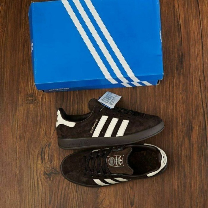 TERBARU Sepatu Sneakers Pria Adidas Broomfield Brown White Originals Sepatu Casual Pria Wanita/Sepat