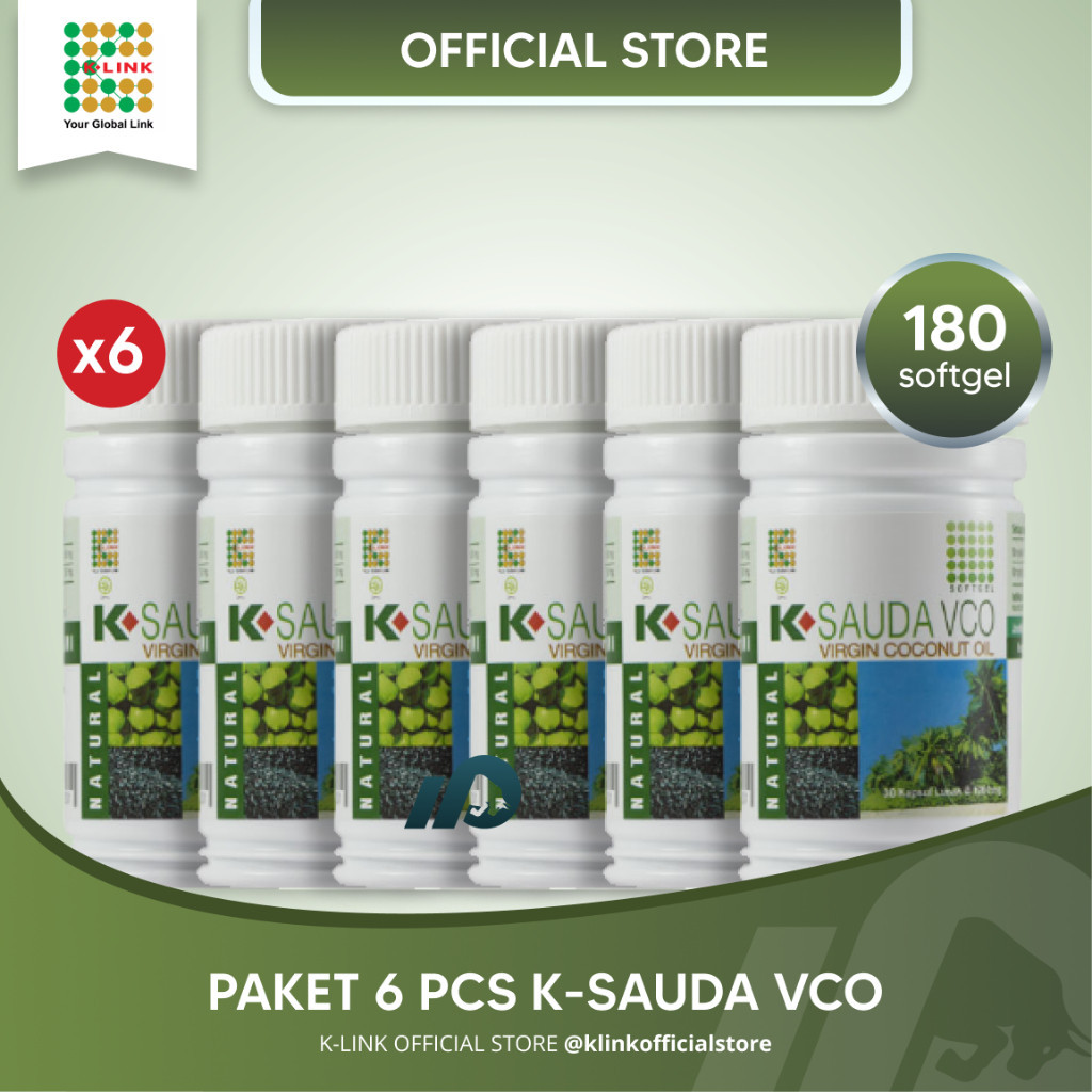 [Paket Hemat] K-Sauda VCO ASLI (6 pcs) K-Sauda VCO Virgin Coconut Oil Habbatussauda VCO Original K-L